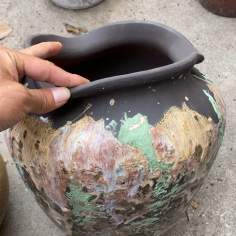 【闪购商品】紫砂花盆高约30口约24