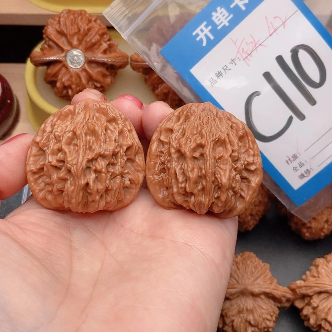 桃核吊坠核桃虎头