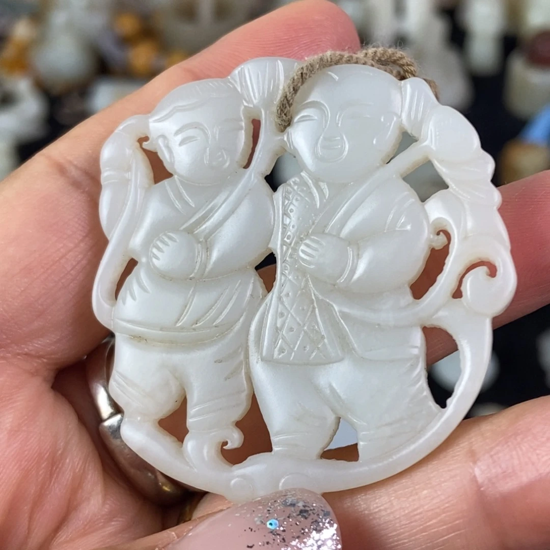 和田玉未镶嵌挂件