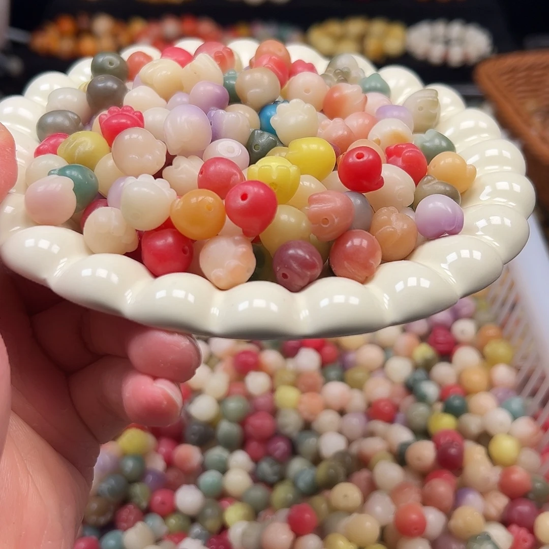 手串菩提根/象牙果微瑕卡12混装猫爪30颗