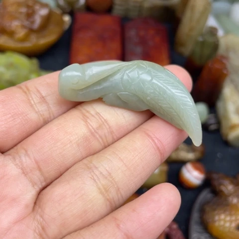 和田玉未镶嵌颈饰112