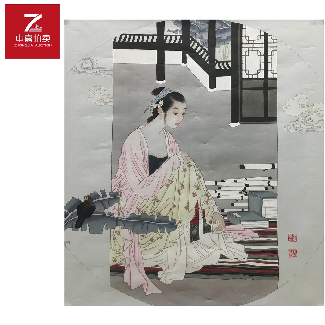 王美芳绘画绢本85x68