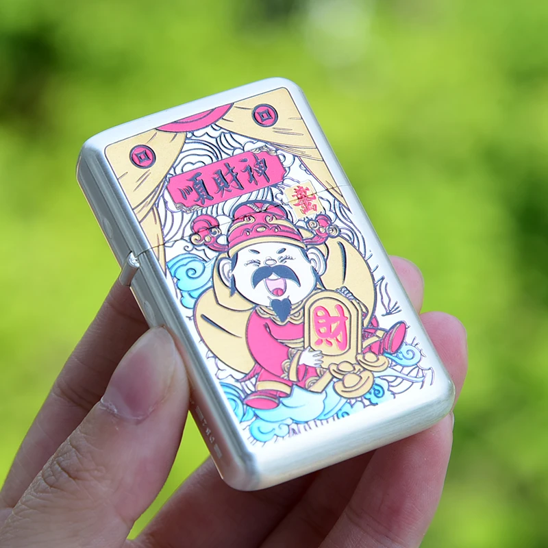 zorro佐罗Z790-012银拉丝彩印顺财神