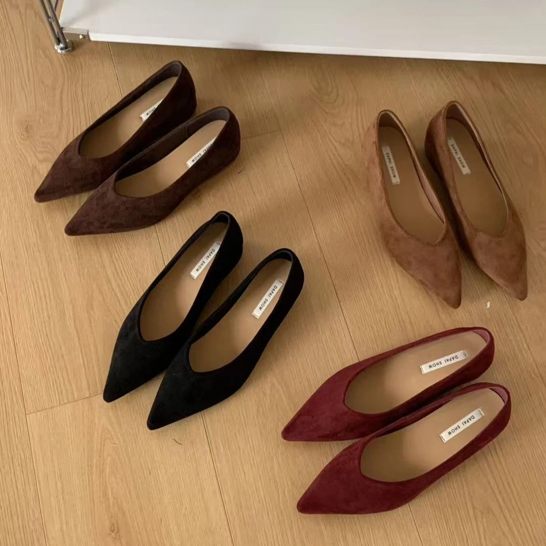 内增高4厘米尖头浅口单鞋A5657