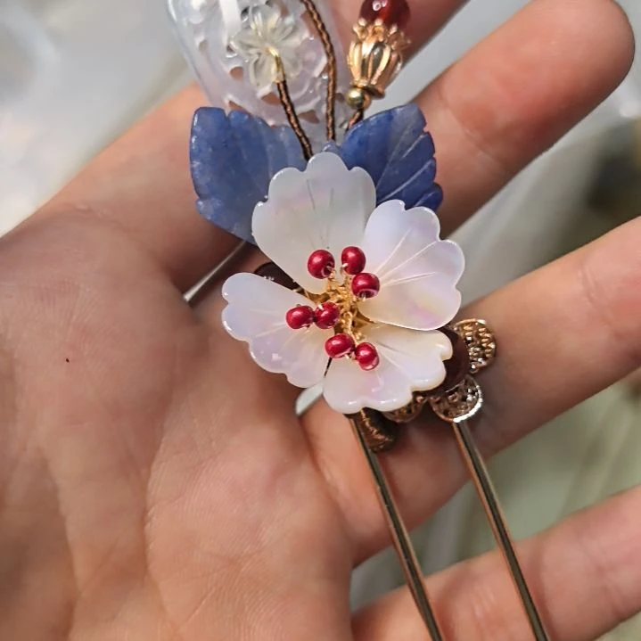 铜合金无蓝色钗子一支