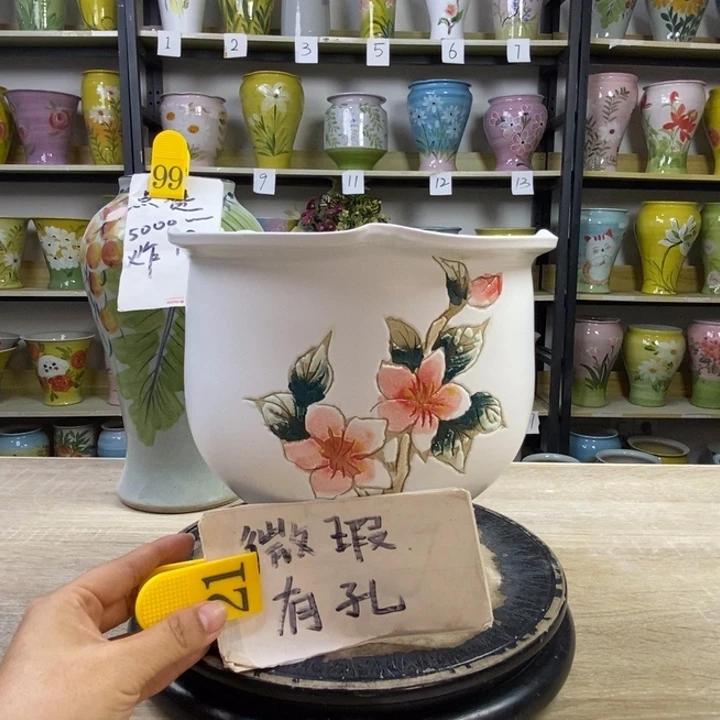 景德镇高温陶瓷花盆