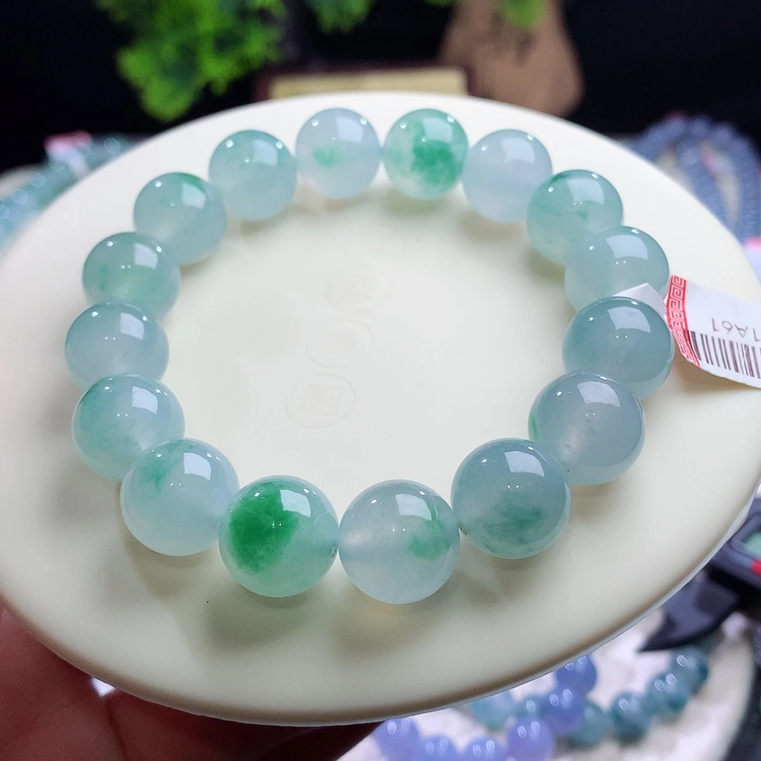 未镶嵌手串翡翠卡13mm