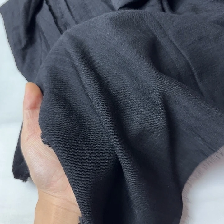 黑色棉麻条纹2米。