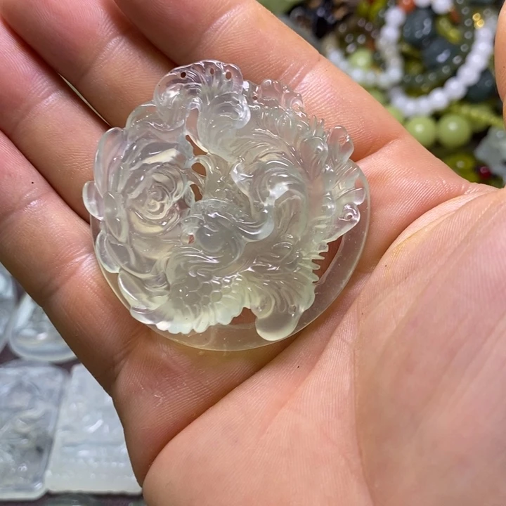 岫玉未镶嵌岫玉颈饰