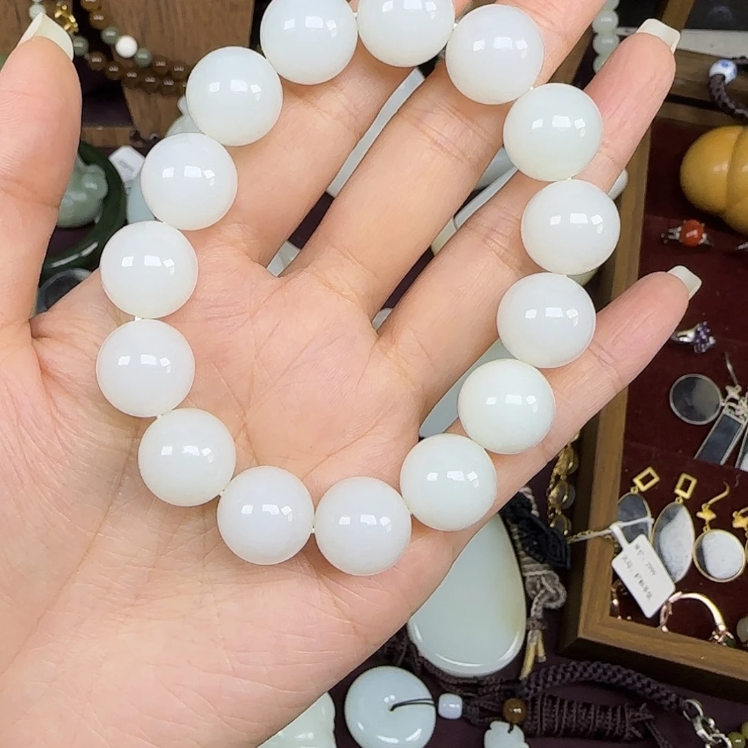 和田玉未镶嵌手链