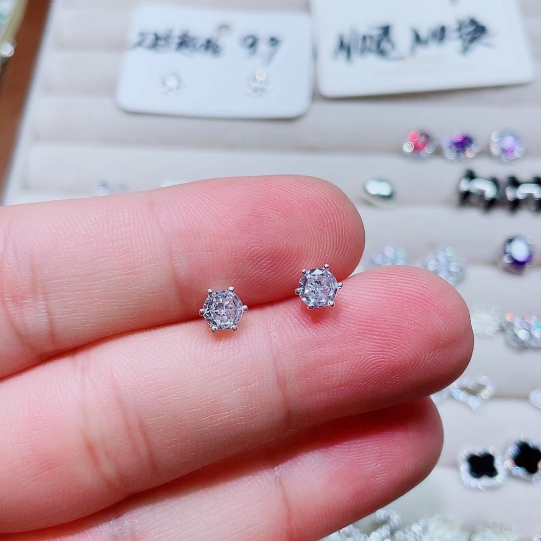 吊坠925银锆石六抓