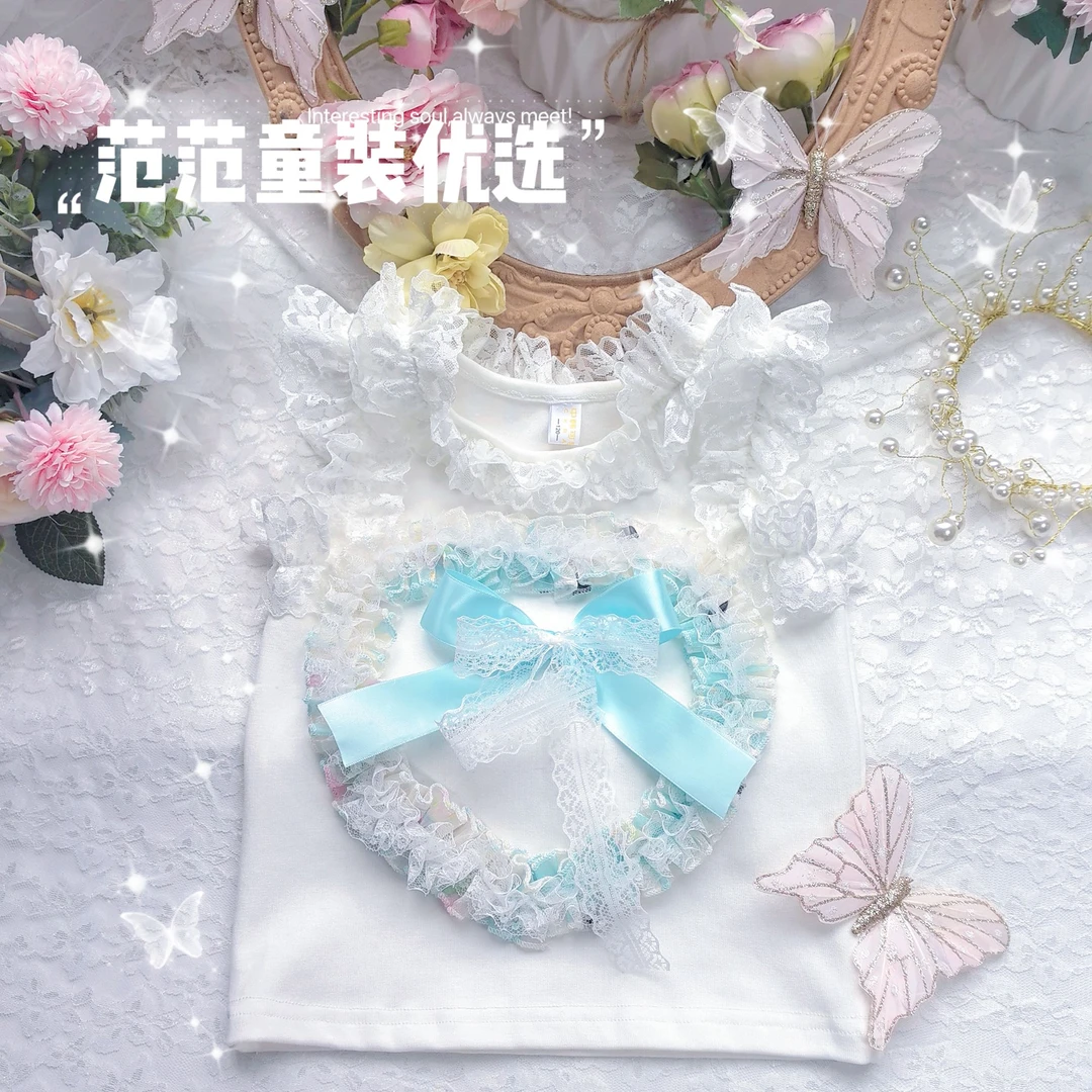 【范范童装优选】女童轻奢小清新【薄荷微凉】春夏上衣251158