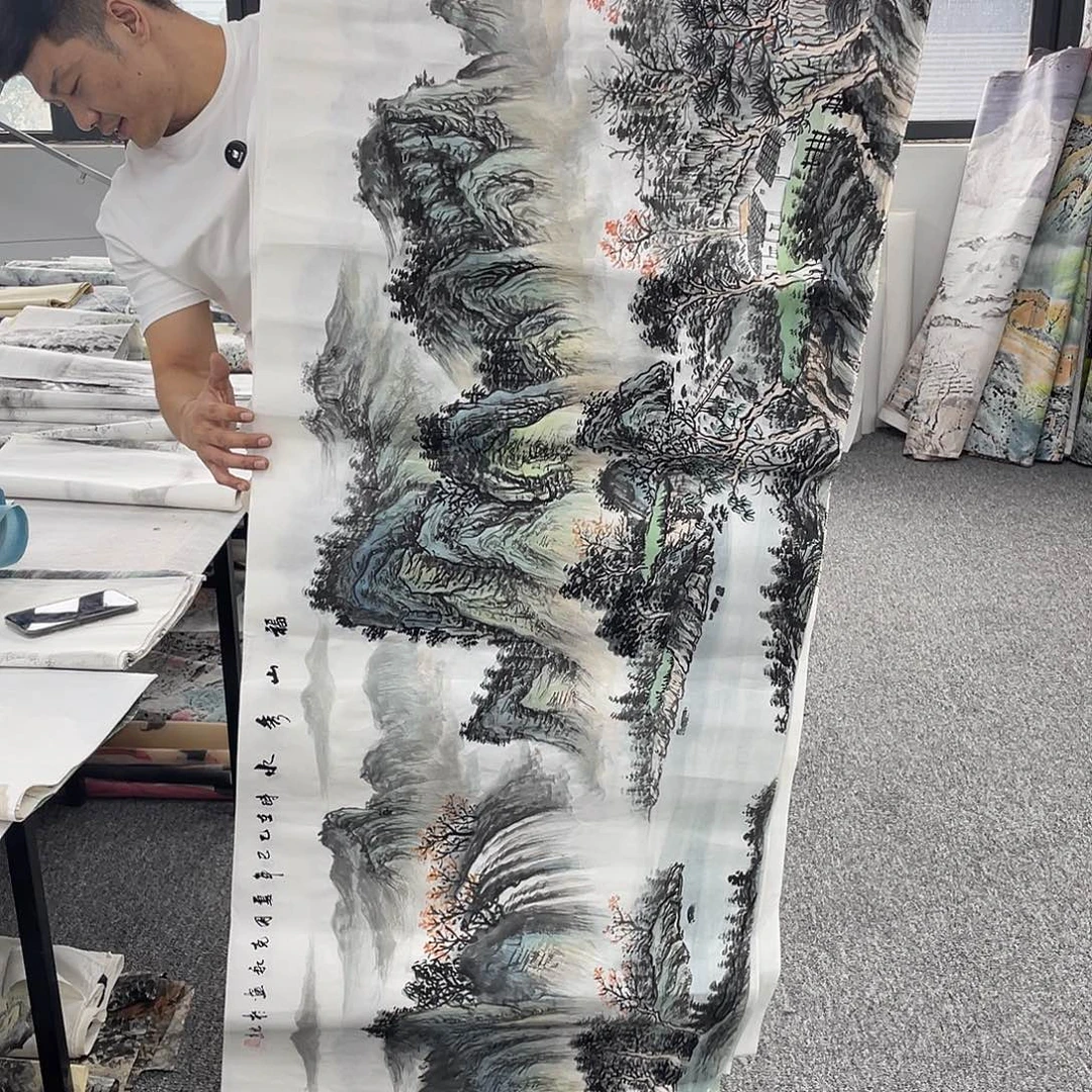 国画纯手绘字画宣纸