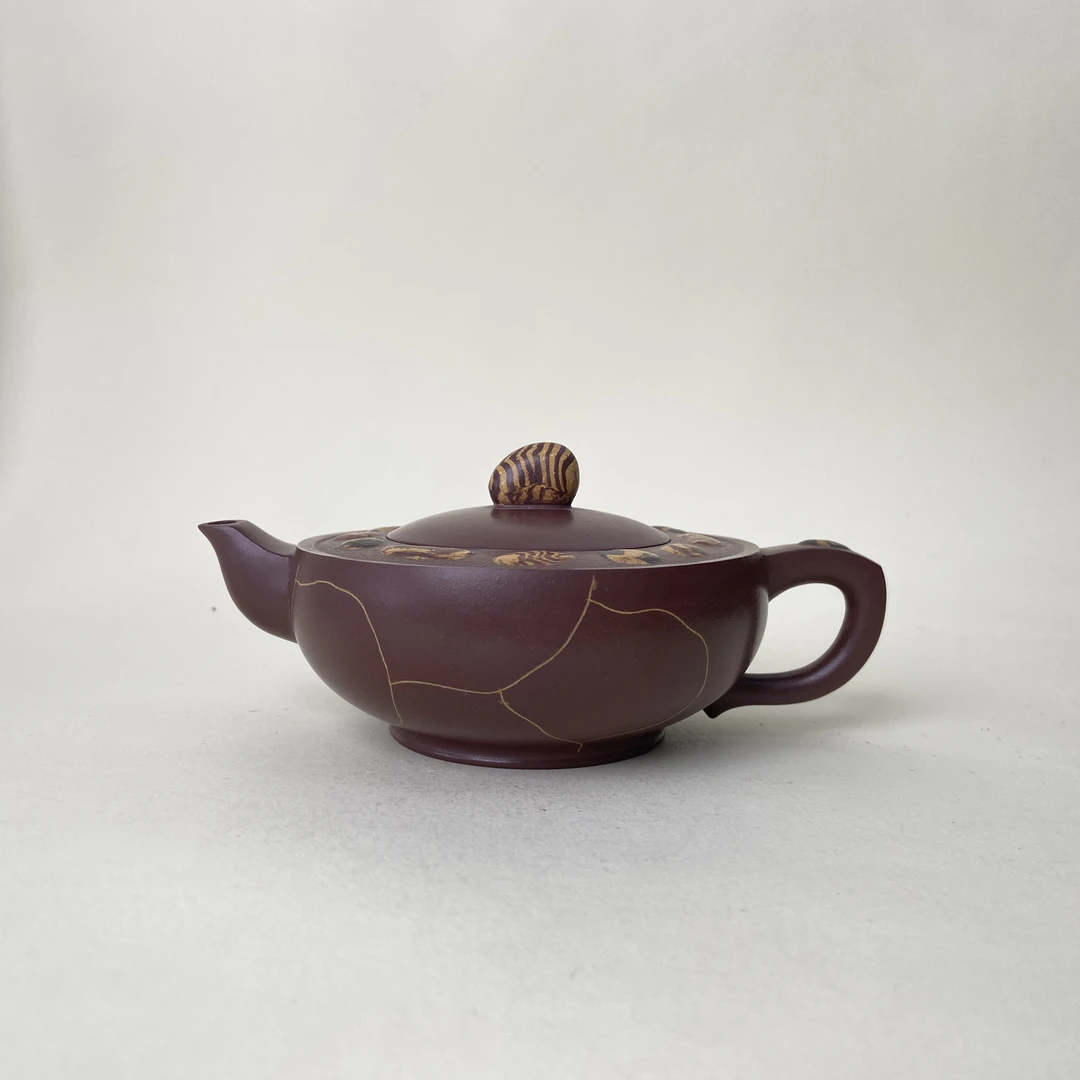 宜兴手工紫砂陶 储立强茶壶GS3636-34