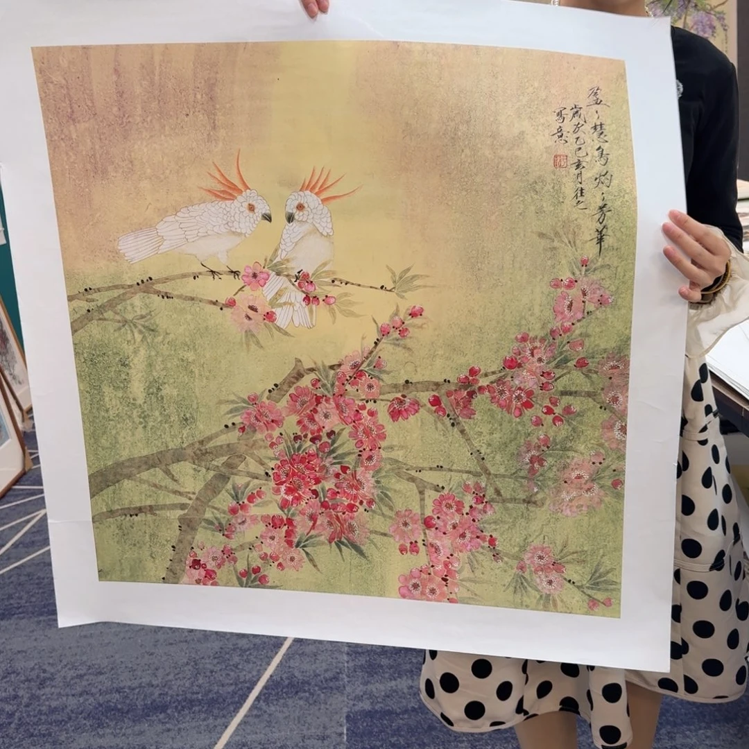 国画国画作品山水花鸟纯手绘