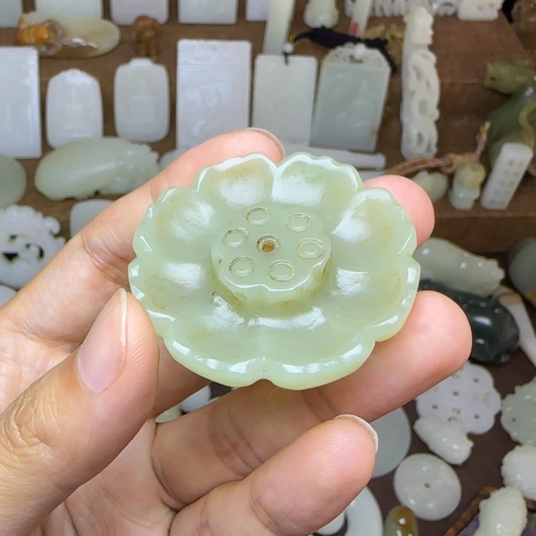 和田玉未镶嵌挂件香插