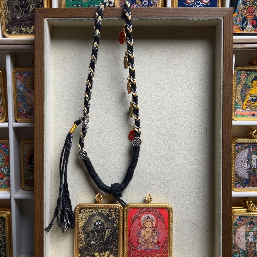 永***折吊坠双面定制 黑C 大日