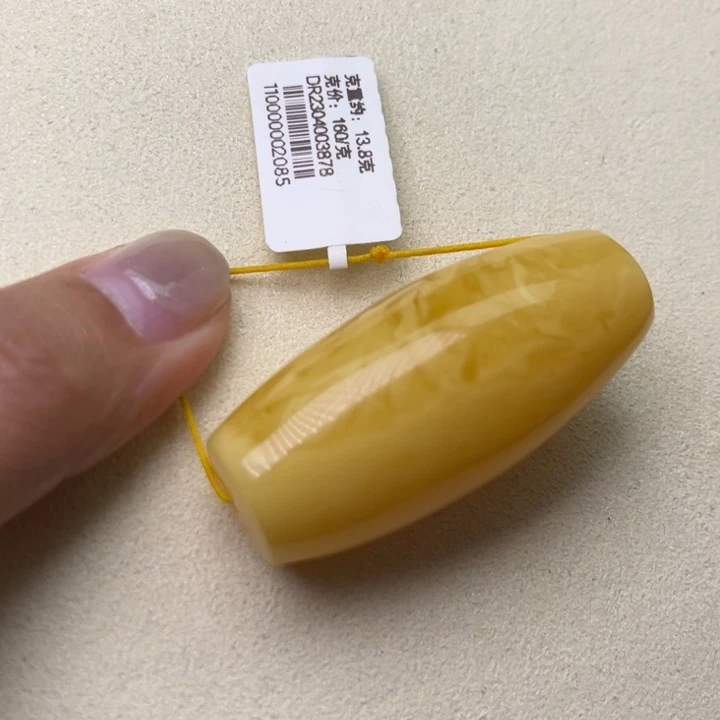蜜蜡颈饰未镶嵌桶珠