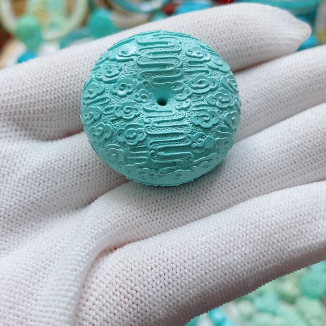 绿松石未镶嵌祥云