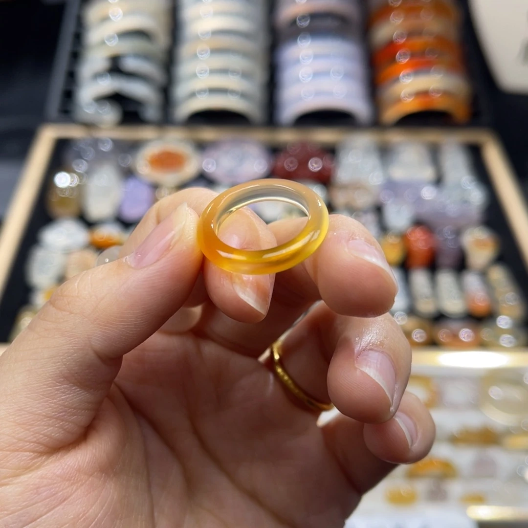 玛瑙/玉髓未镶嵌戒指