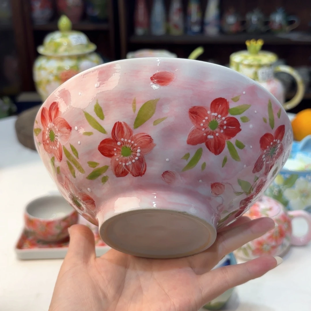 景德镇手绘高温釉下彩陶瓷茶具
