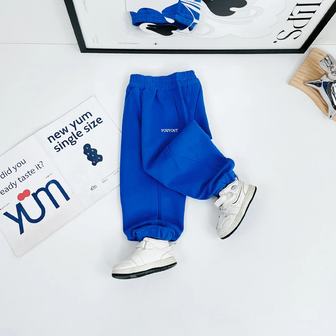 儿童裤子秋冬季男童运动裤2025新款洋气宝宝 CXF3576悠悠童话童装