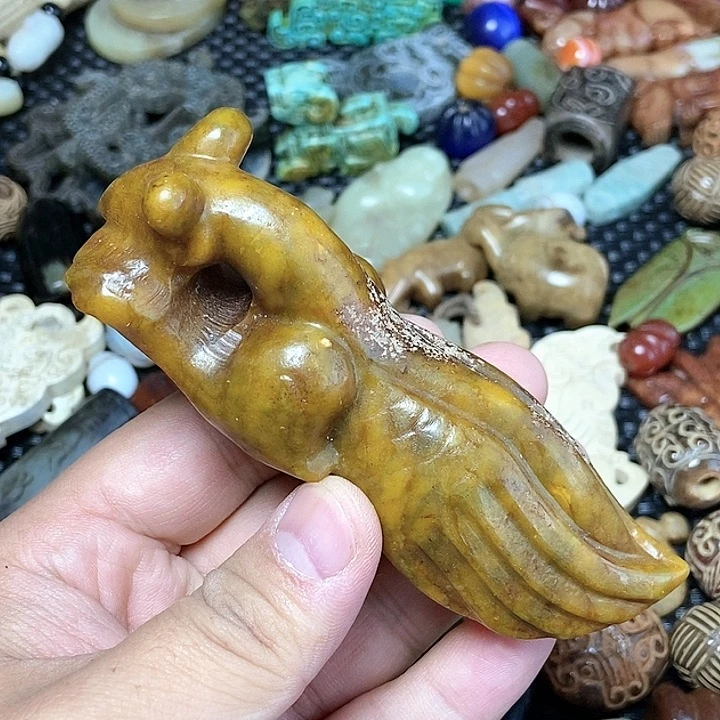 和田玉未镶嵌颈饰62