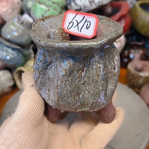 粗陶花盆手工花盆制作就这样