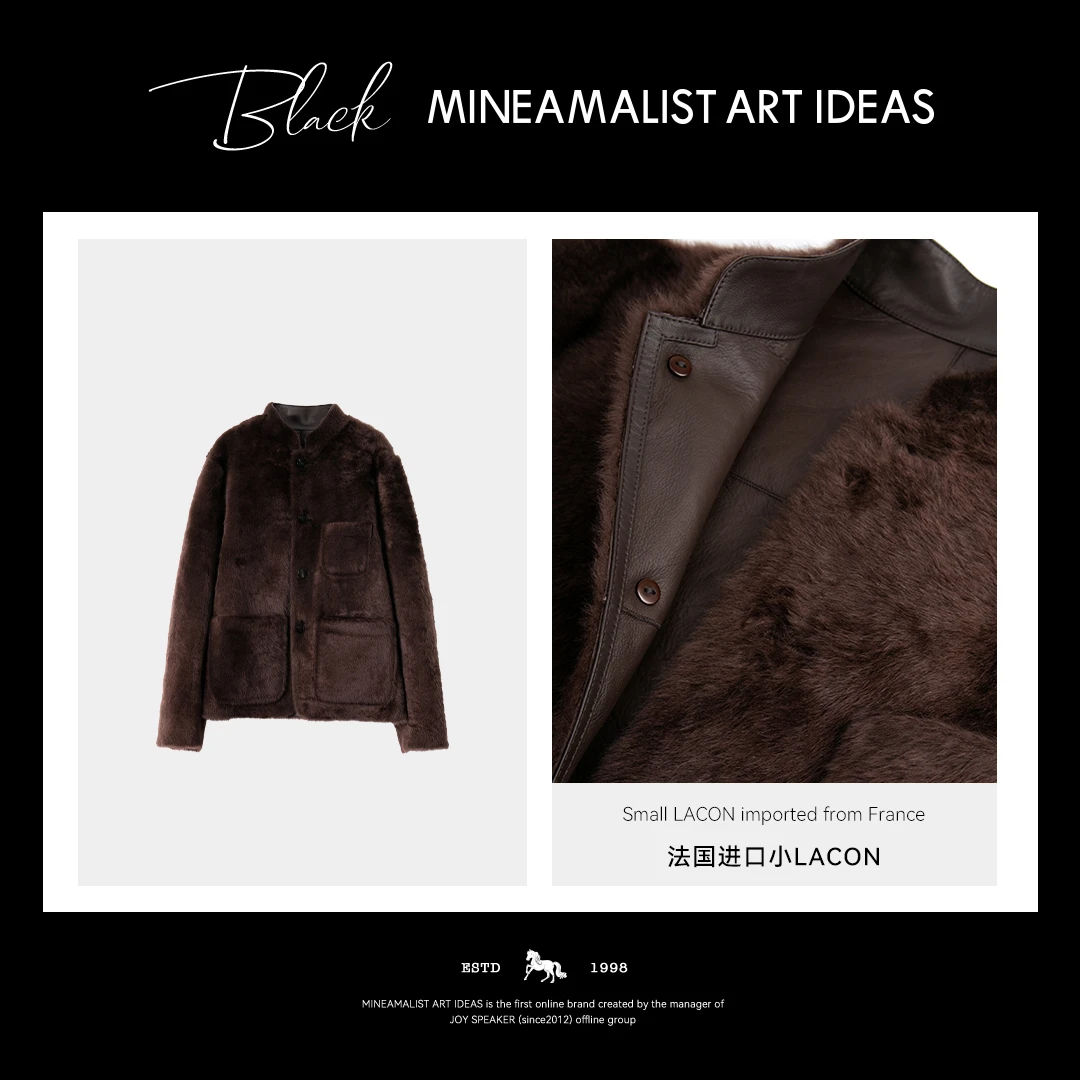 【MAIx法国小LACON】黑标系列L`P经典小拉贡皮毛一体2669M