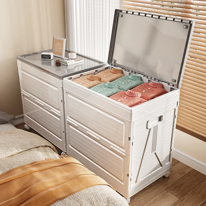衣服收纳箱整理箱大容量超大衣柜衣物玩具可折叠带盖神器储物箱子