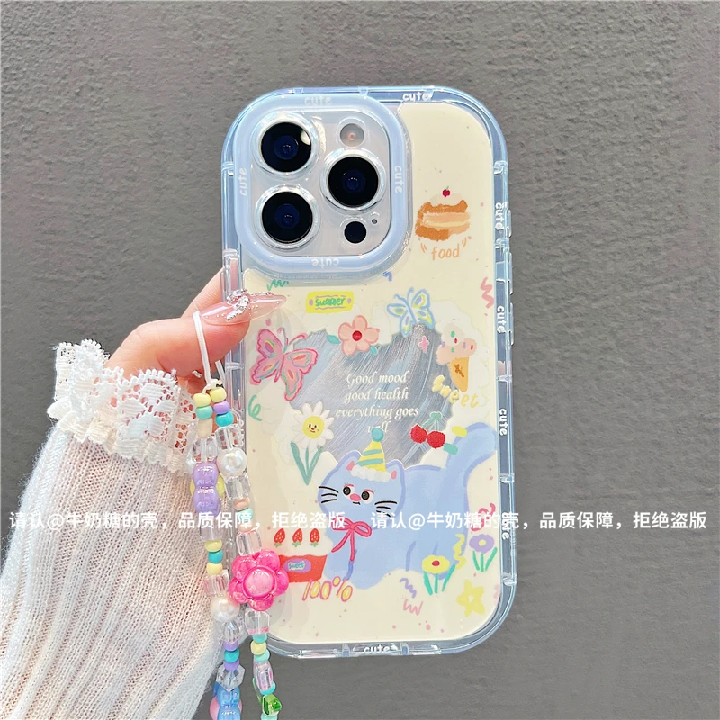 泡芙羽纱适用苹果16/iPhone/华为荣耀/OPPO/VIVO/小米/手机壳爆款