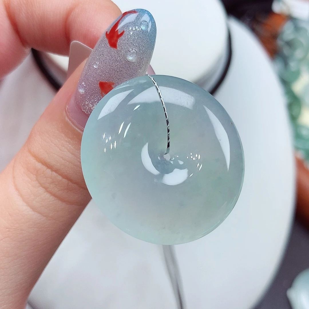 翡翠未镶嵌颈饰翡翠35，30/5.8