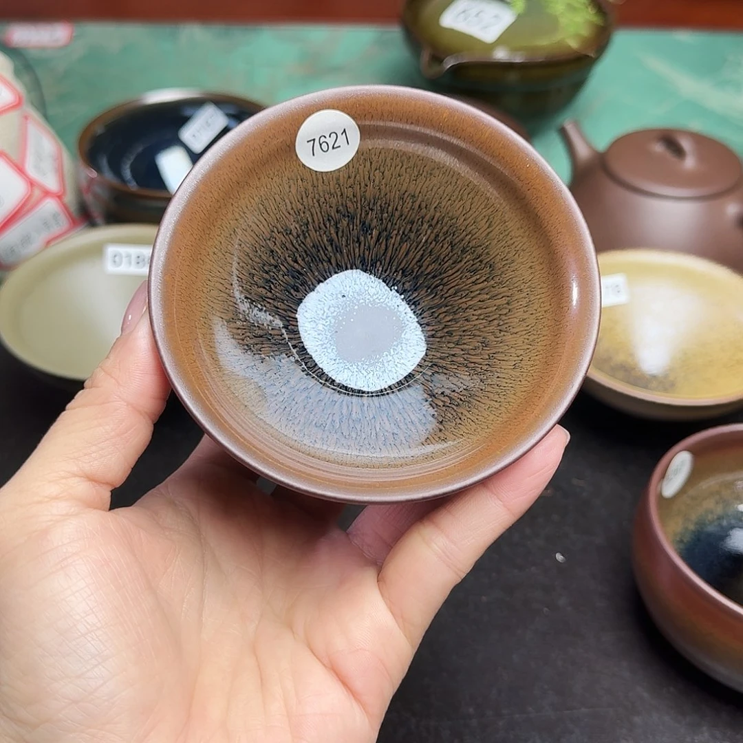 茶盏7621 柴烧手工主人杯