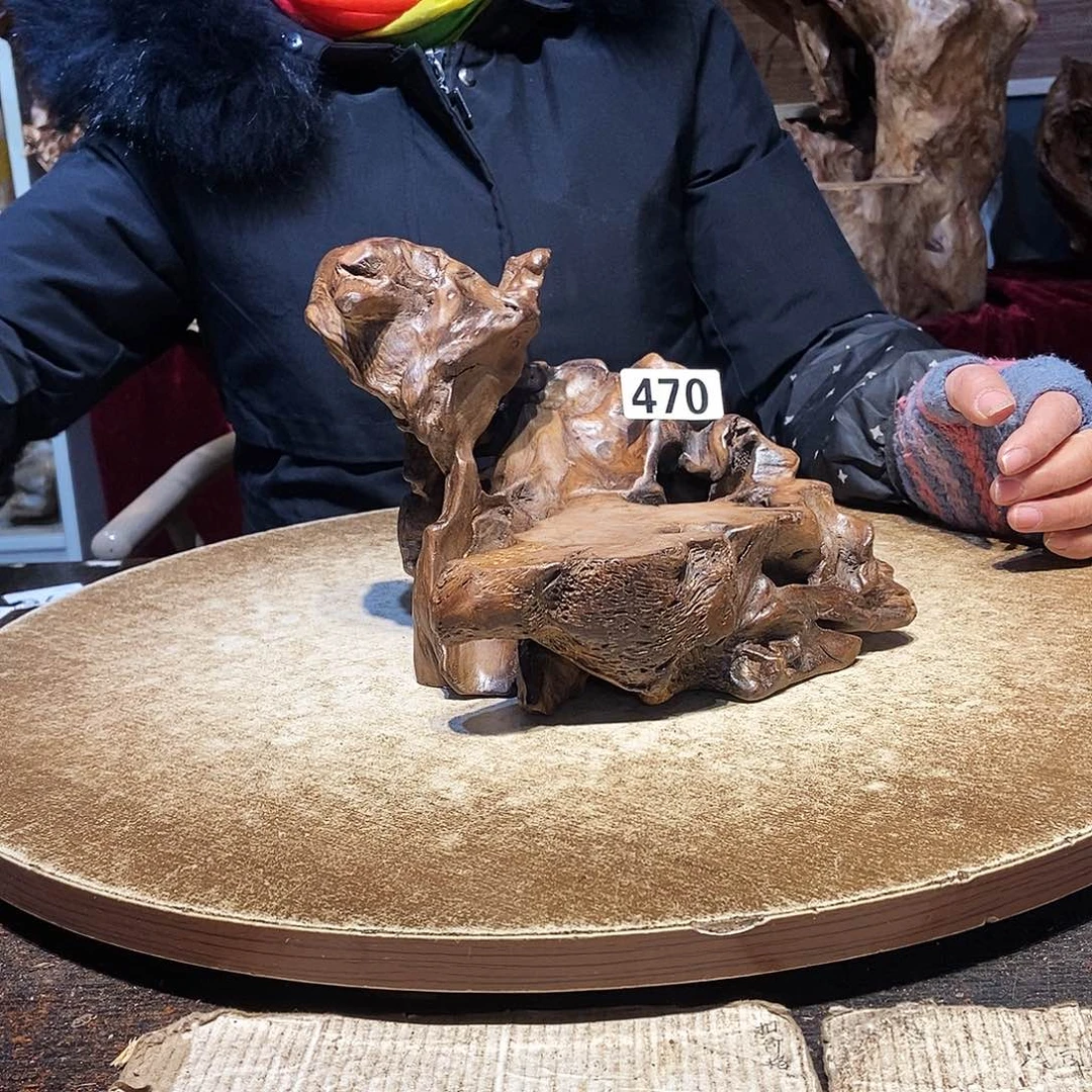 容***画470。株木随行根艺