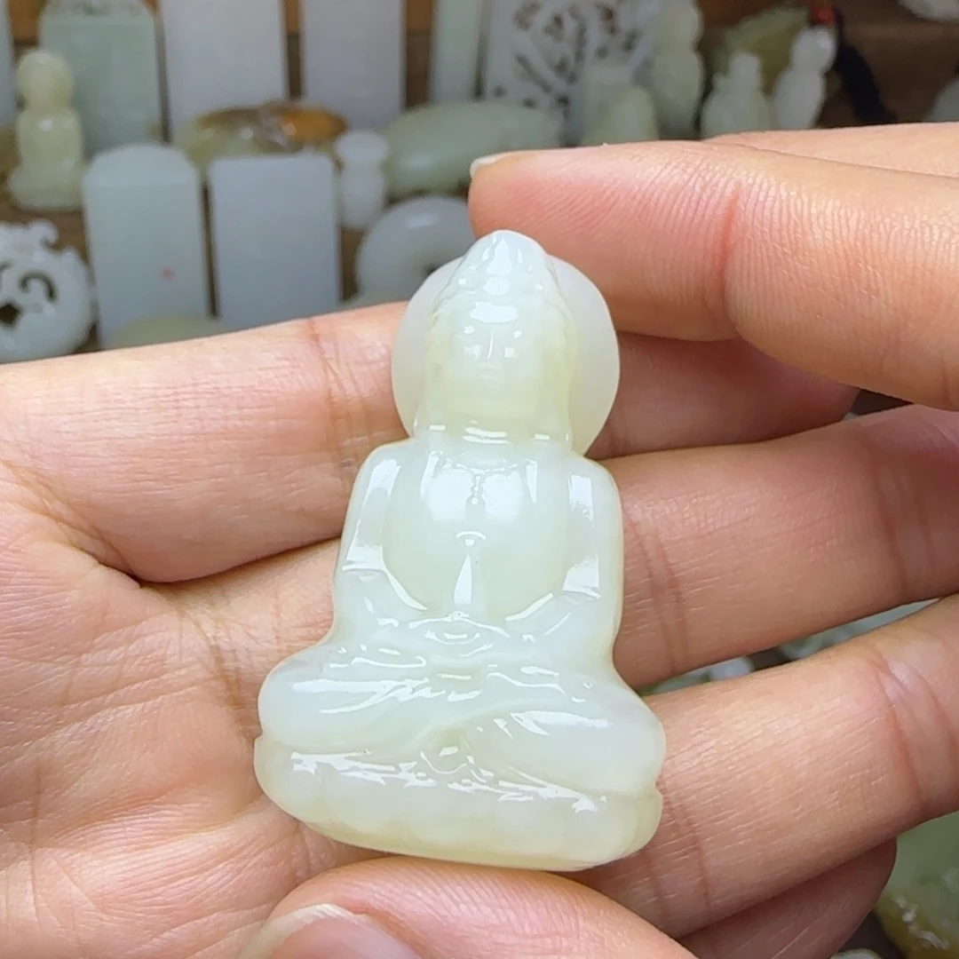 和田玉未镶嵌挂件