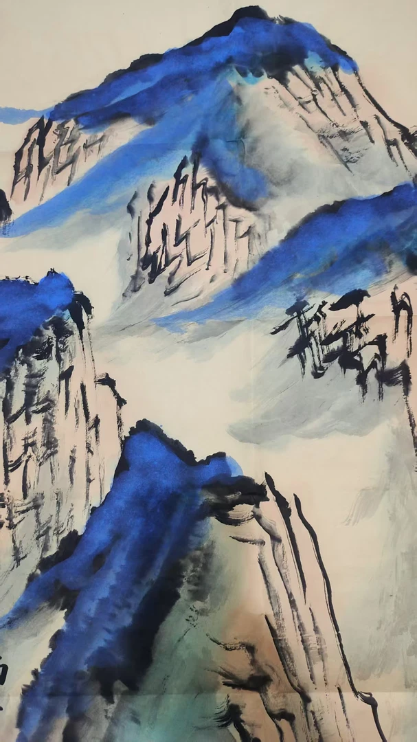 100【精美山水】画芯居家大气中堂玄关装饰宣纸高清微喷复刻