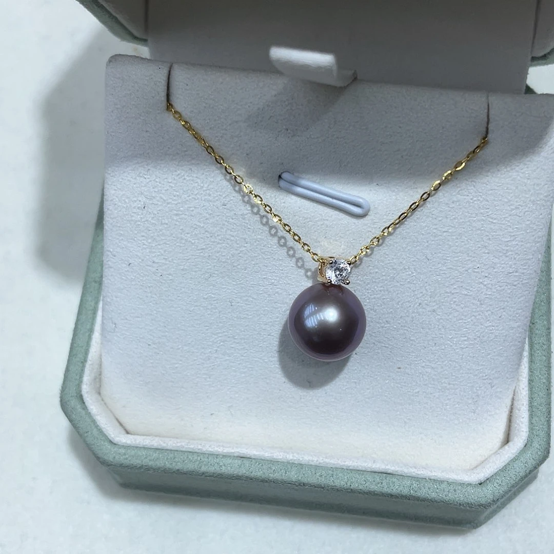 淡水珍珠吊坠(赠链)银S925镶嵌