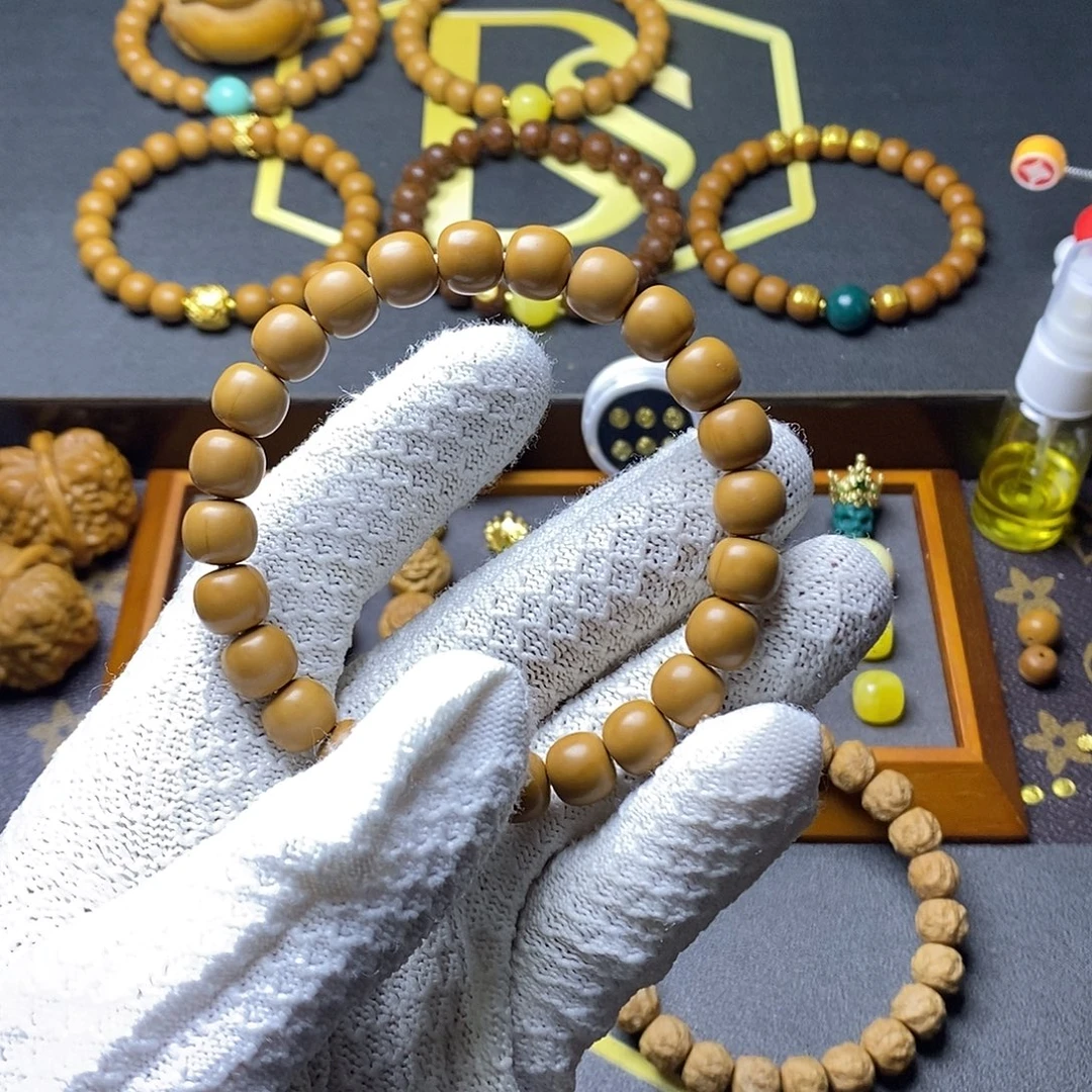 O***༢猴头核桃手串猴头老型琉璃圆珠