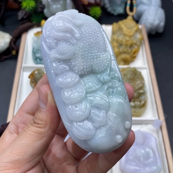 颈饰未镶嵌翡翠缅甸天然翡翠A货