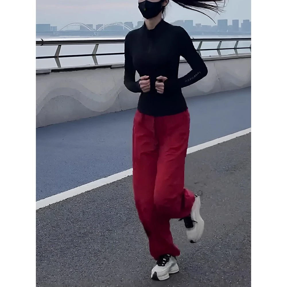 休闲运动套装女跑步速干透气瑜伽健身显瘦外套卫裤秋装搭配一整套