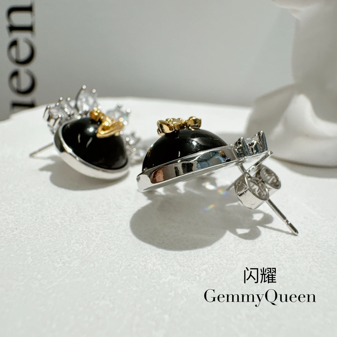 铜合金合成锆石耳饰 闪耀GemmyQueen耳环GQ01698