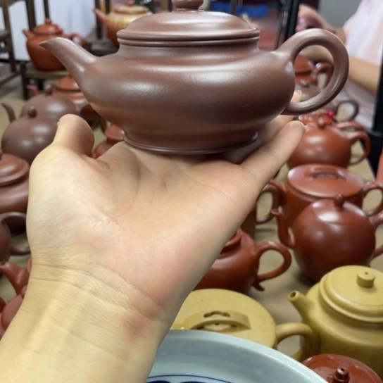 茶壶紫砂@****?精工全手工制作微瑕