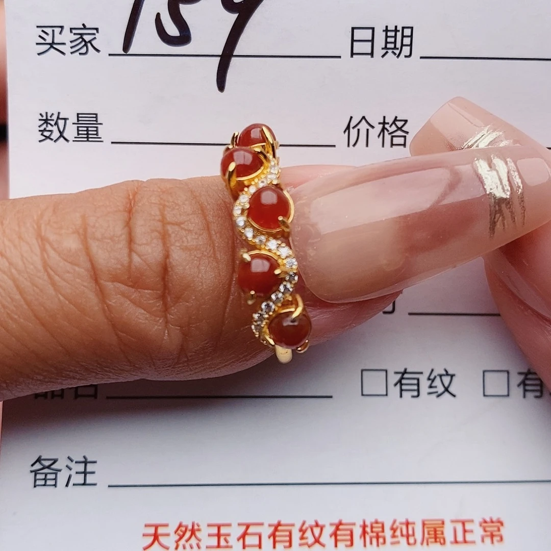 翡翠戒指银S925镶嵌戒指