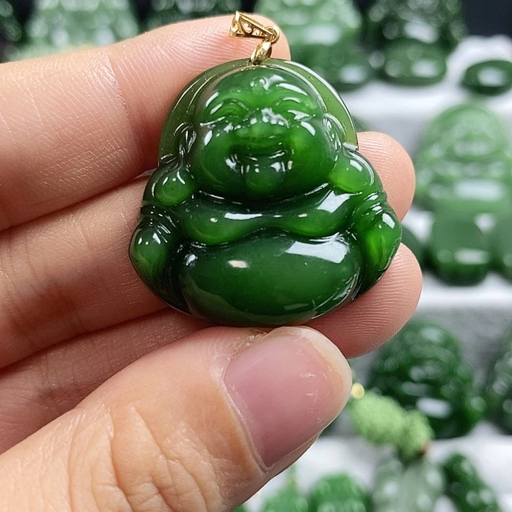 和田玉（碧玉）未镶嵌吊坠(不含链)