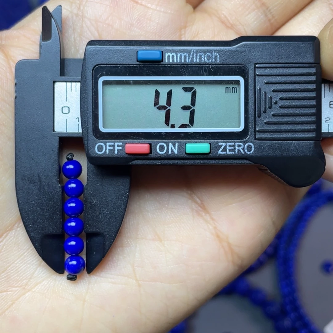 青金石未镶嵌4mm弟子珠