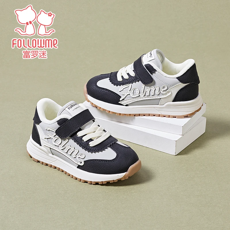 富罗迷女童运动鞋新款冬季软底轻便青少年男孩二棉鞋3D8376