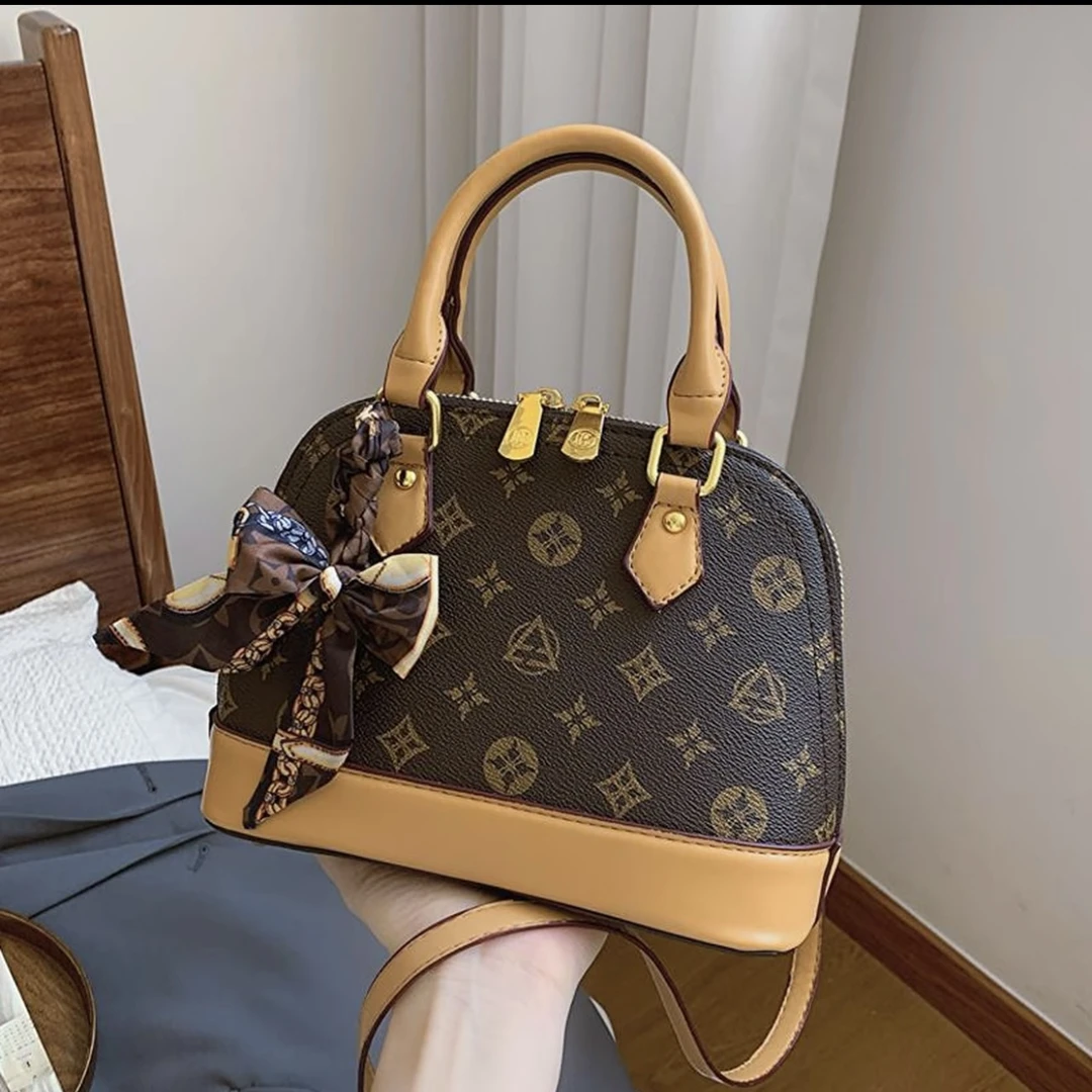 4038新款斜挎包百搭老花贝壳女士手提小包包