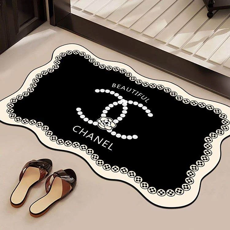 潮牌小香风ins垫地垫轻奢卫生间浴室防滑垫硅藻泥垫吸水耐脏速干