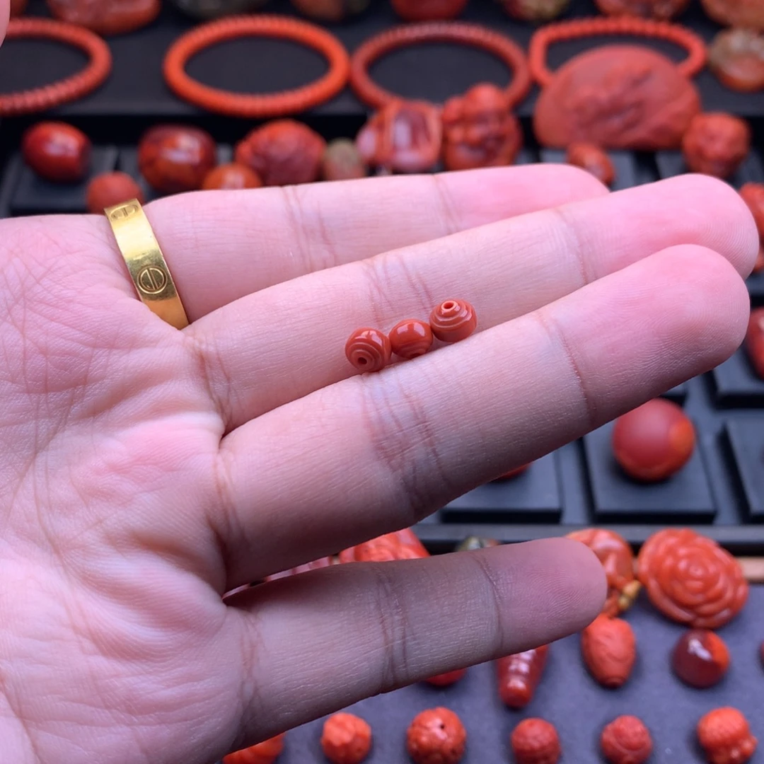 南红玛瑙未镶嵌南红精工线束6mm+多样性发其一