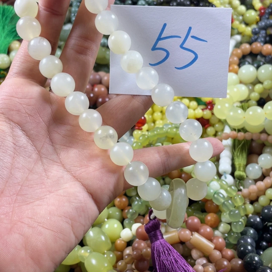 蛇纹石玉未镶嵌手链